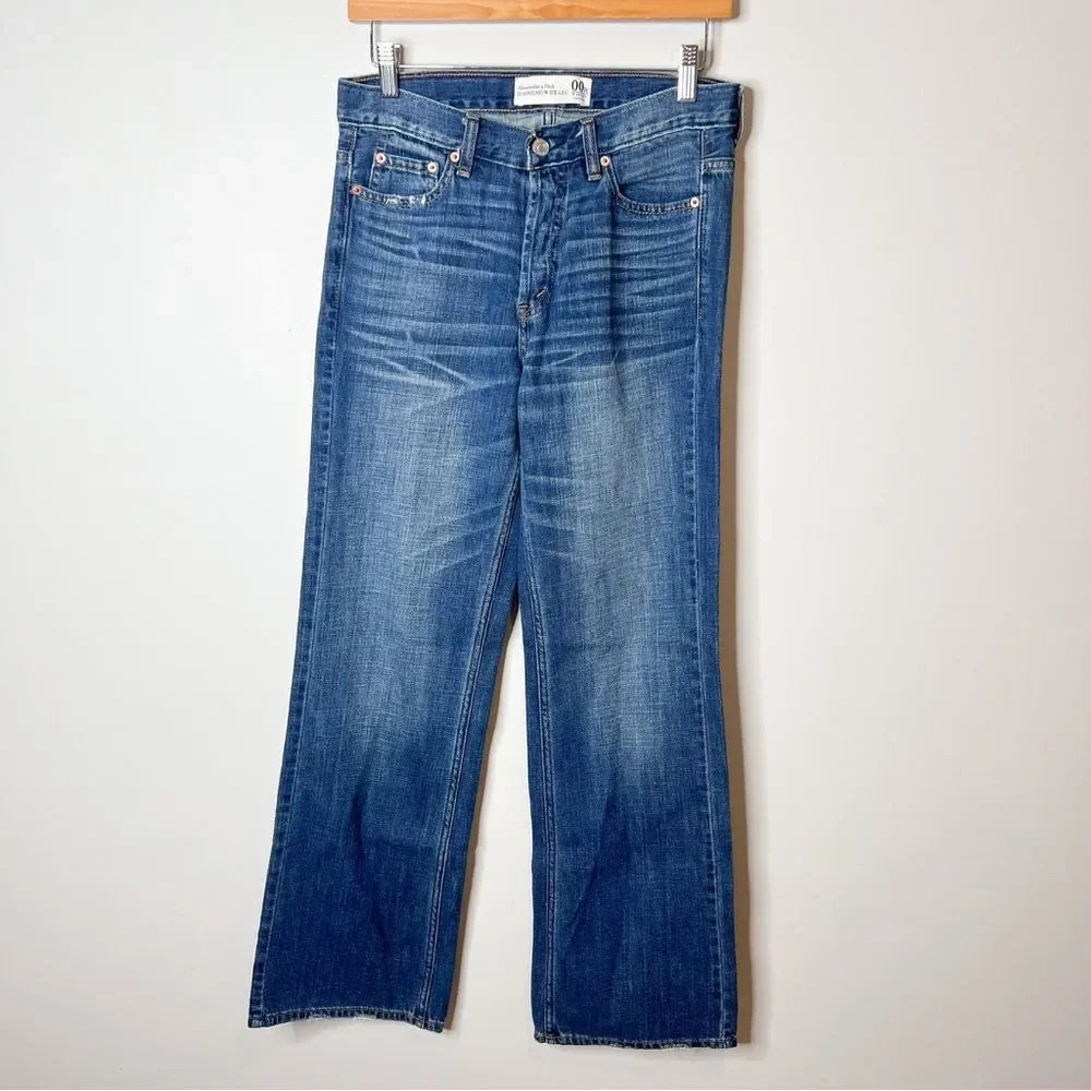 Abercrombie & Fitch Boyfriend Wide Leg Jeans